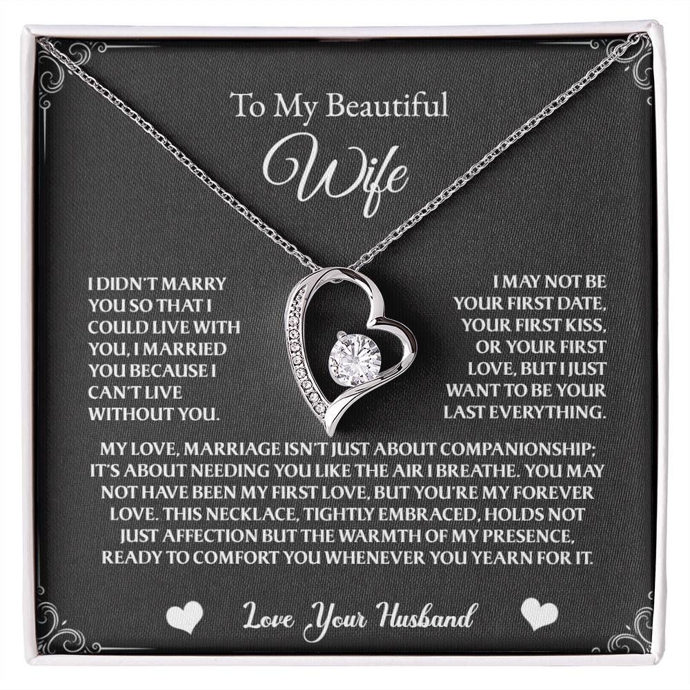To My Wife - Forever Love Necklace - AdornedAllure®