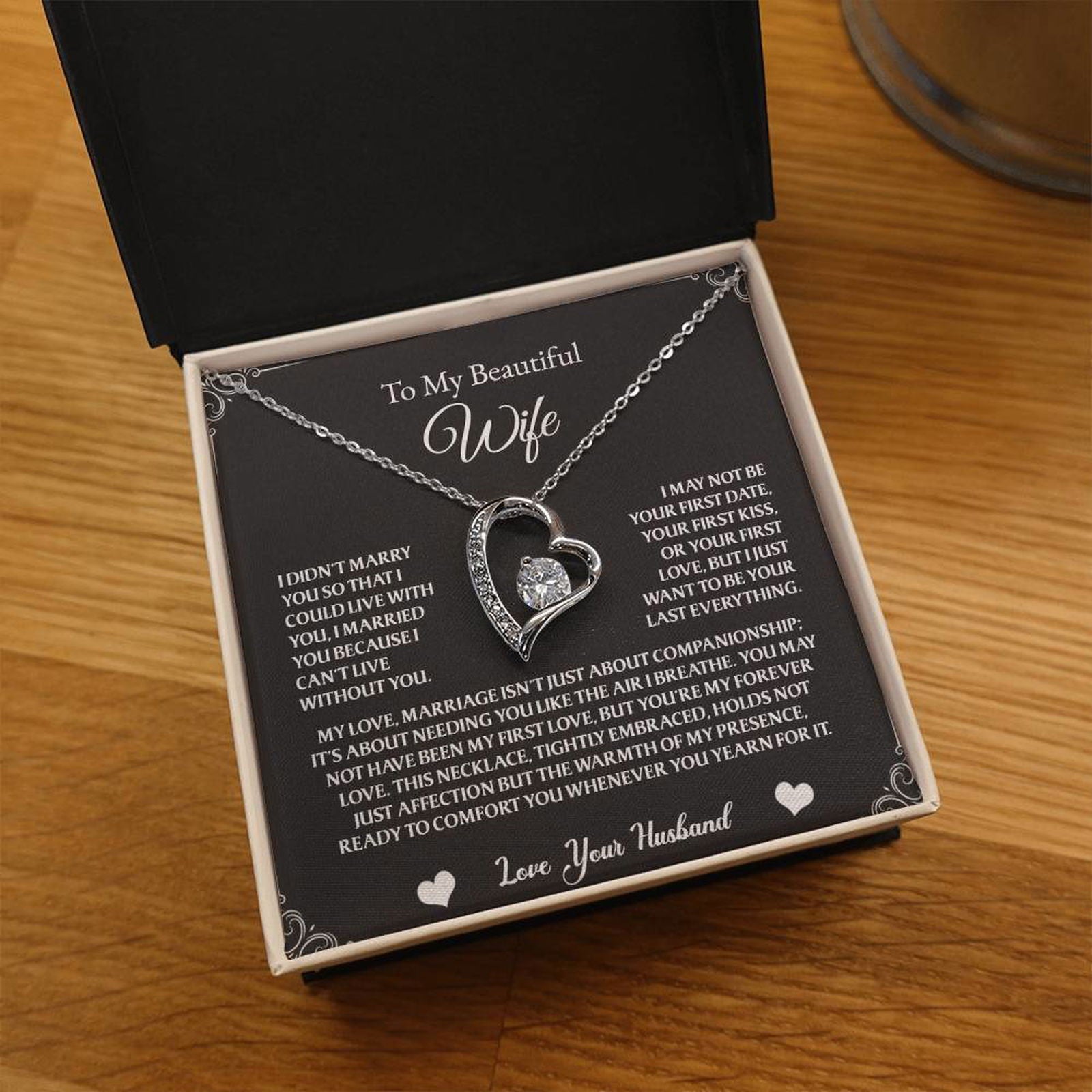 To My Wife - Forever Love Necklace - AdornedAllure®