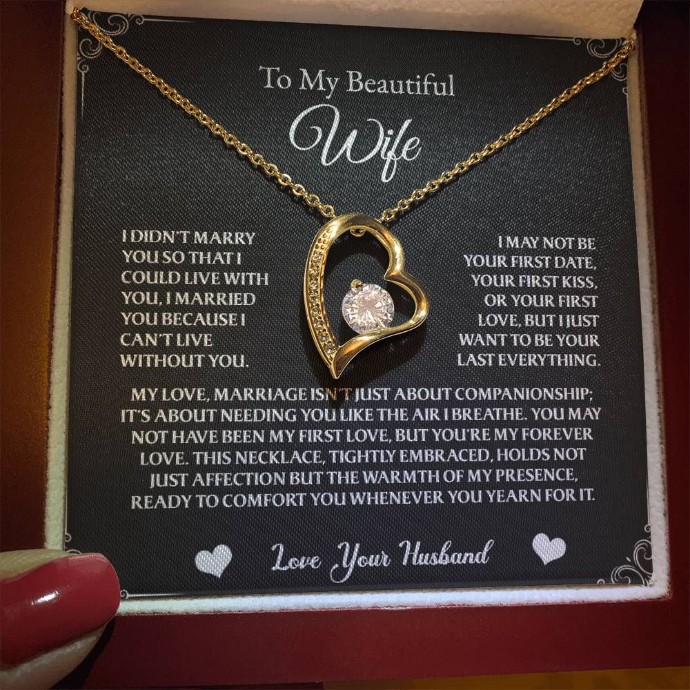 To My Wife - Forever Love Necklace - AdornedAllure®
