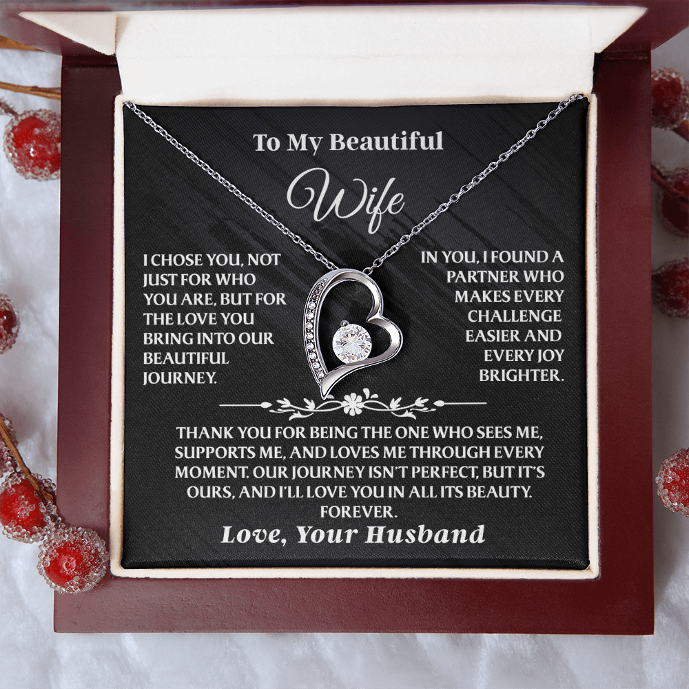 Forever Love heart necklace—an unforgettable surprise for the woman you adore