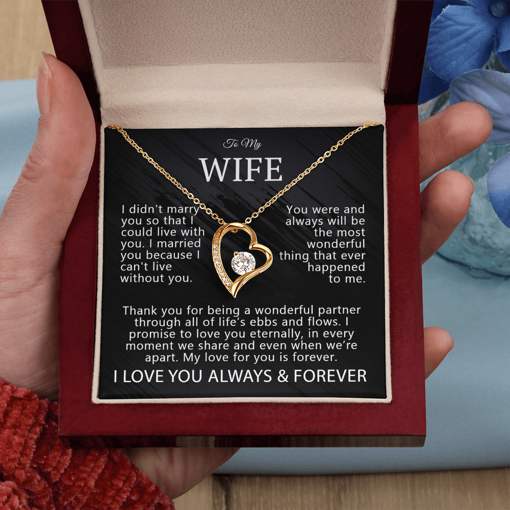 To My Wife – My Forever Love Necklace Gift Set