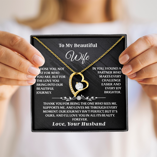 Beautifully crafted pendant, a symbol of endless love for your amazing wife.