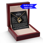 To My Wife – "I Love You Wildly" Necklace Gift Set