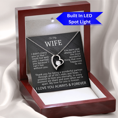 To My Wife – My Forever Love Necklace Gift Set