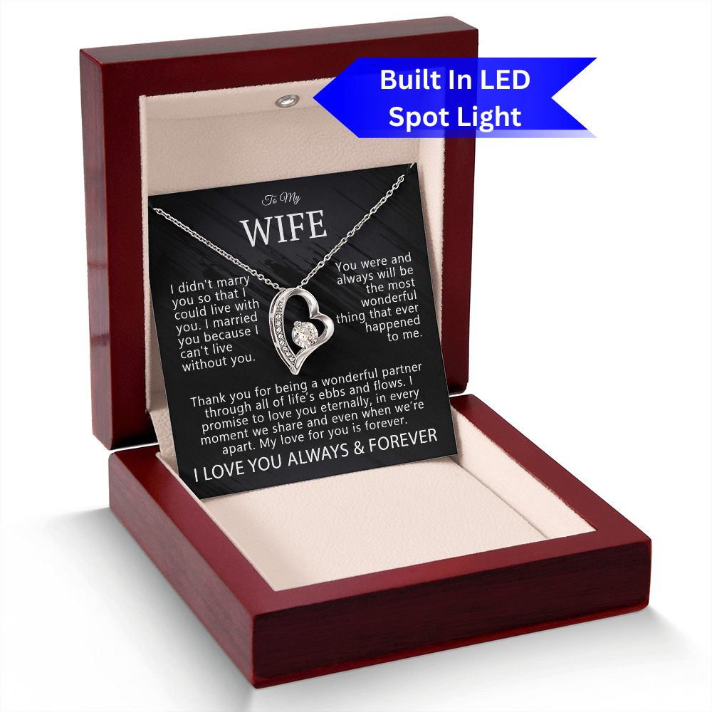 To My Wife – My Forever Love Necklace Gift Set