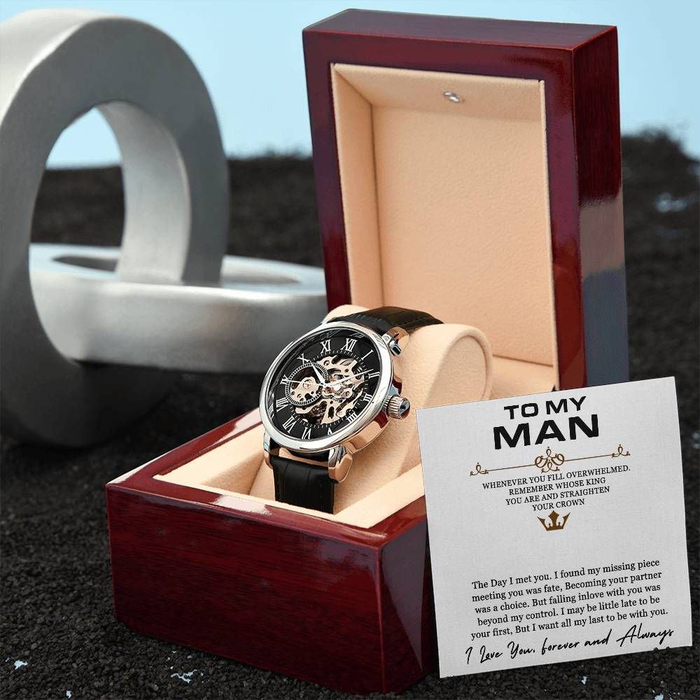 AdornedAllure® - Men's Openwork Watch For Husband + MC - AdornedAllure®