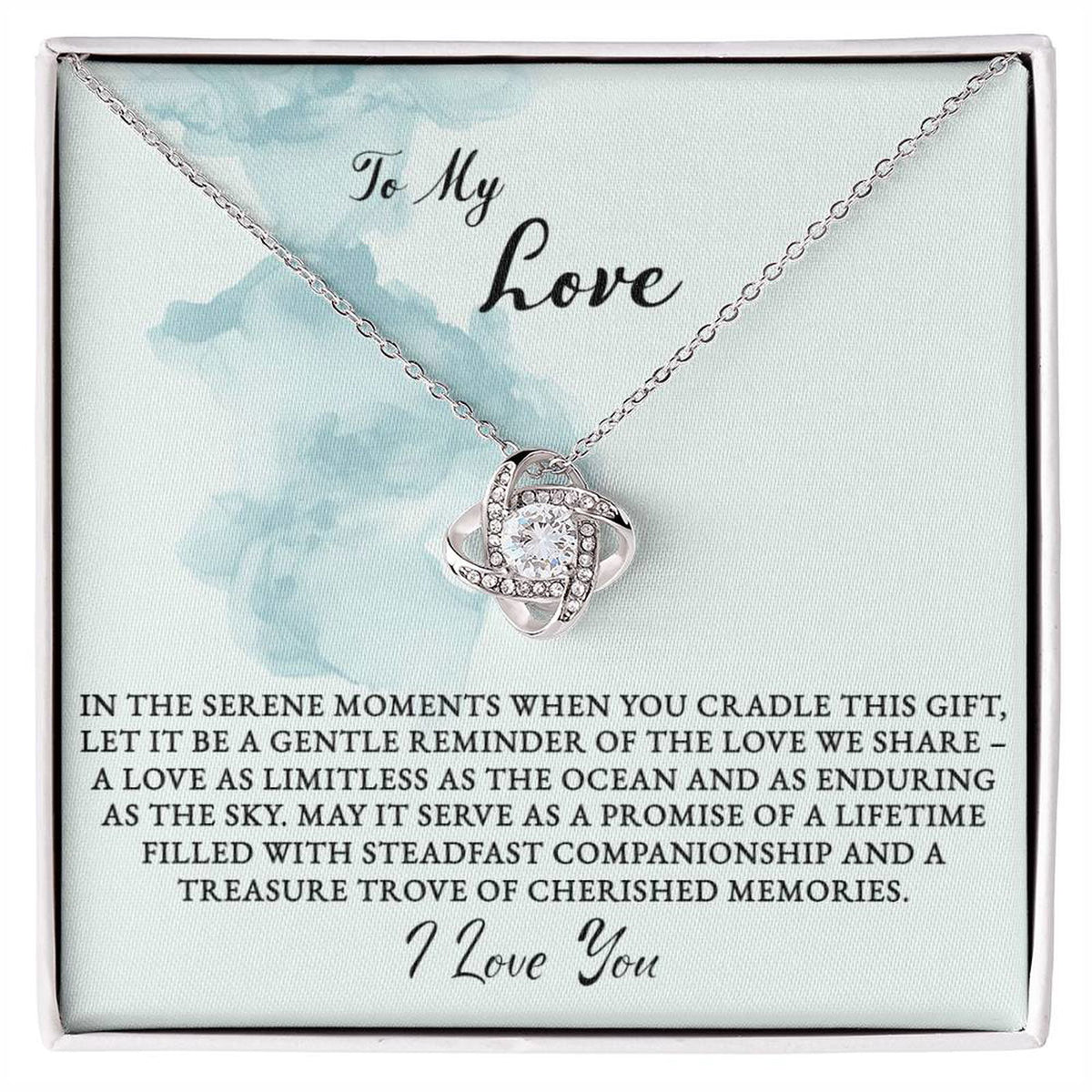 Adorned Allure® - Infinite Serenity Love Pendant - AdornedAllure®