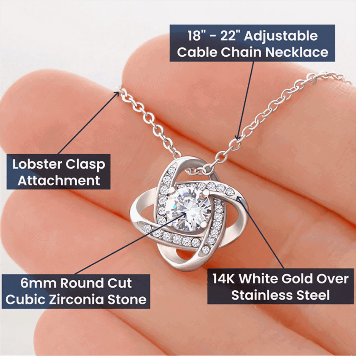 Adorned Allure® - Infinite Serenity Love Pendant - AdornedAllure®