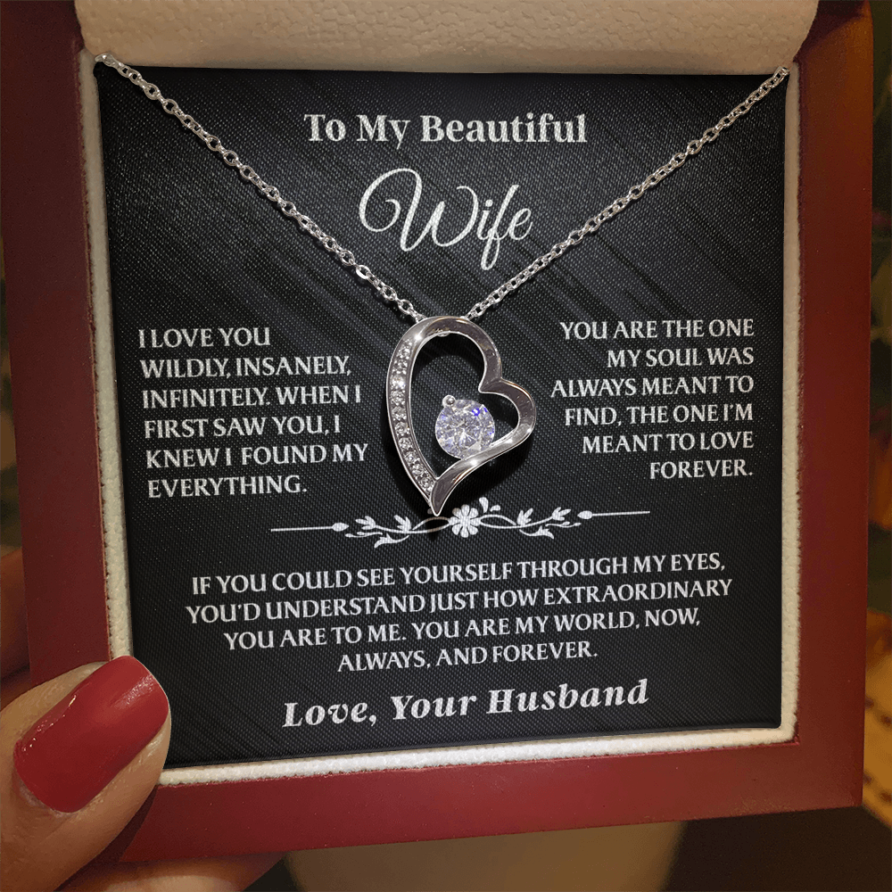 To My Wife - Forever Love Necklace Gift Set - AA40