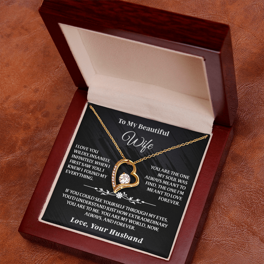 To My Wife - Forever Love Necklace Gift Set - AA40