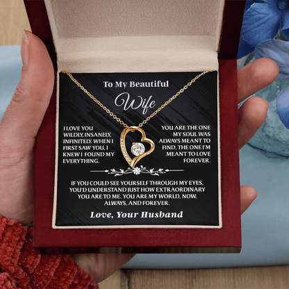 To My Wife - Forever Love Necklace Gift Set - AA40