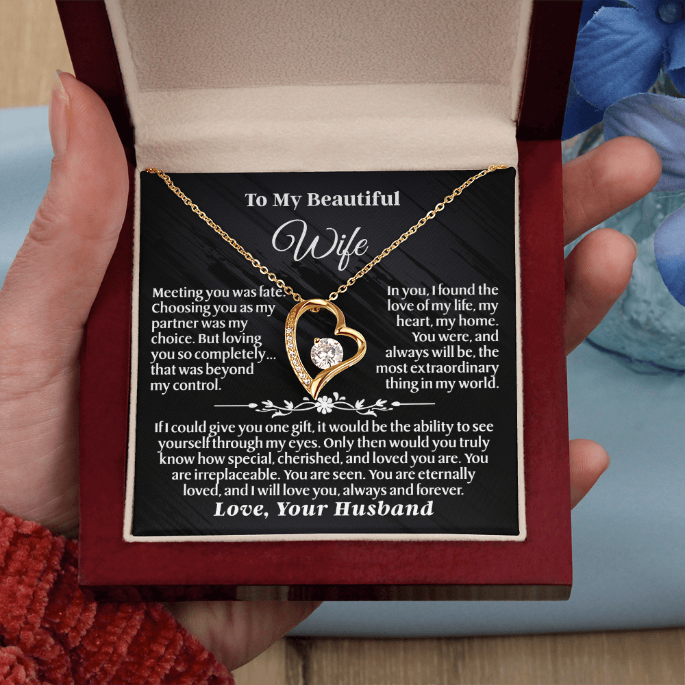 To My Wife – Forever Love Necklace Gift Set – She Opens the Box… and Feels Forever Loved