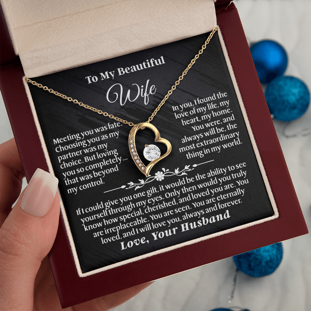 To My Wife – Forever Love Necklace Gift Set – She Opens the Box… and Feels Forever Loved