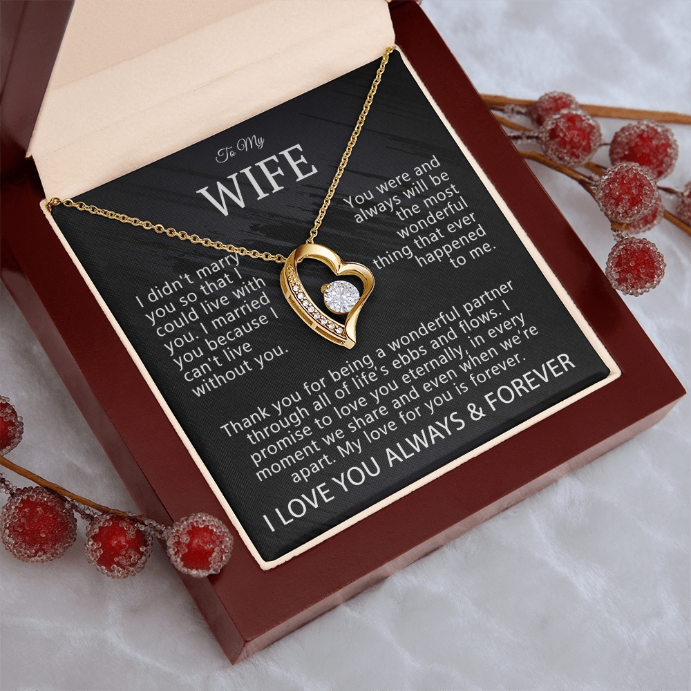 To My Wife – My Forever Love Necklace Gift Set