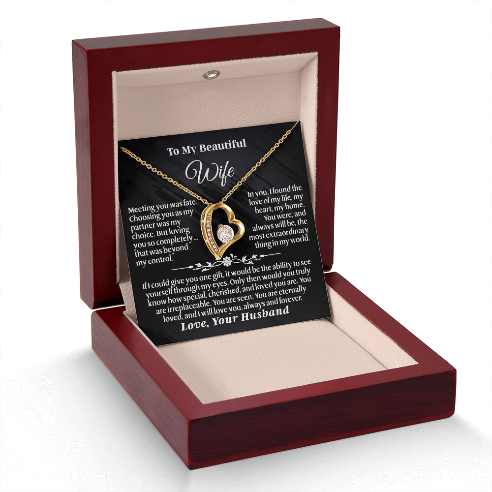 To My Wife – Forever Love Necklace Gift Set – She Opens the Box… and Feels Forever Loved