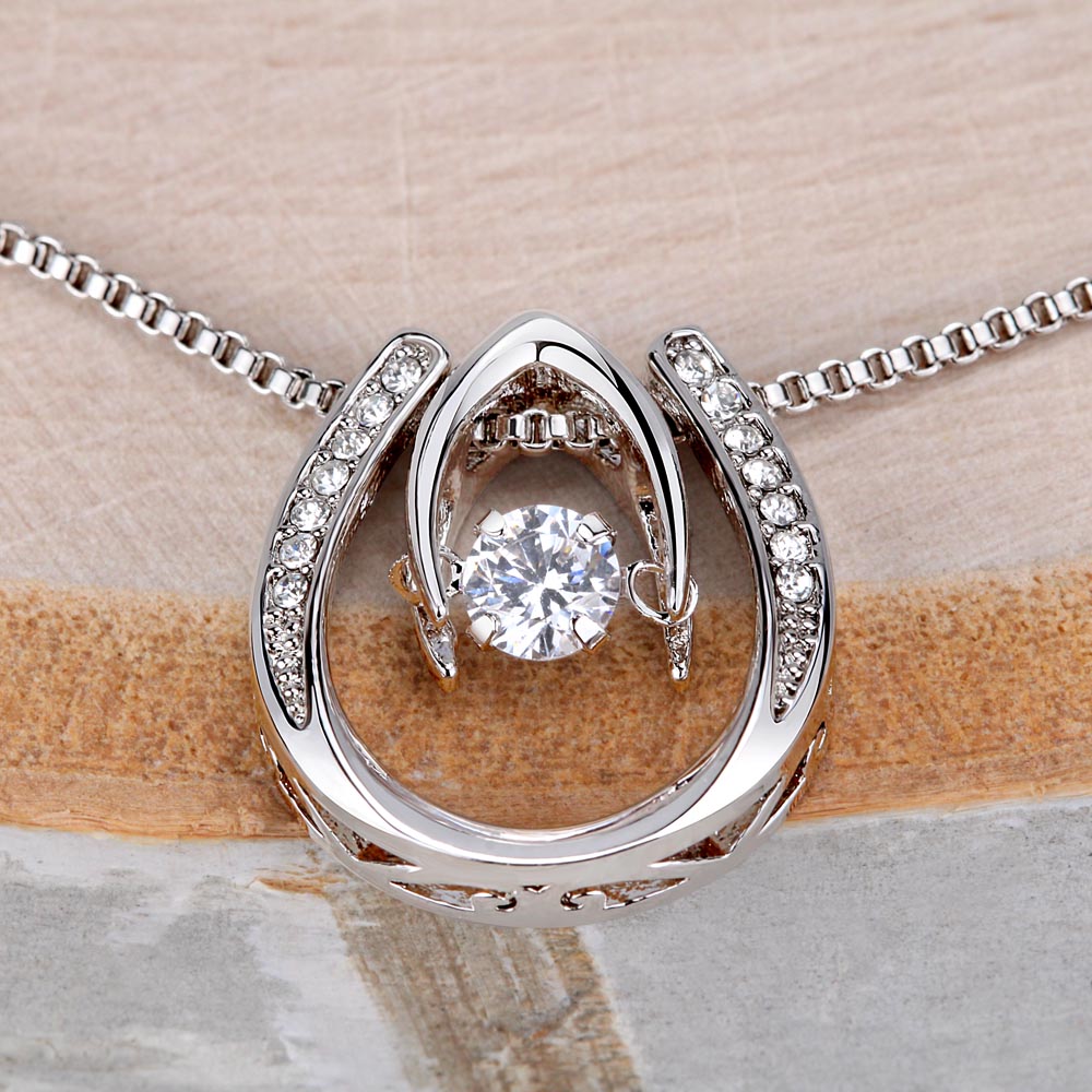 Show your wife how lucky you feel with this elegant necklace. The “Lucky in Love” gift set is a perfect symbol of gratitude, love, and deep emotional connection.

