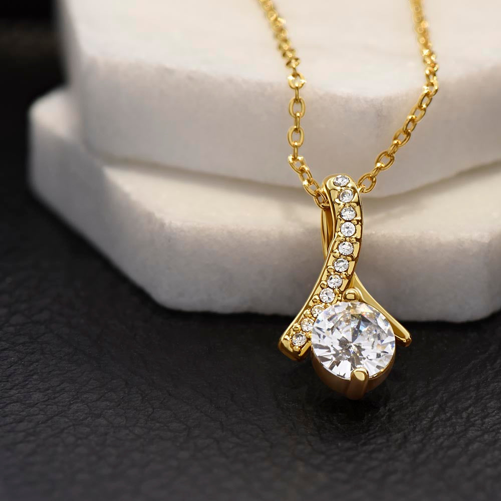Elegant necklace for your gorgeous wife, titled “Whispers of Forever.” A romantic token of lifelong love, commitment, and the quiet strength of your forever bond.


