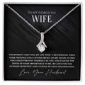 Stunning “Whispers of Forever” necklace for your gorgeous wife. A romantic gift that speaks of timeless love, heartfelt promises, and the forever bond you share with the woman of your dreams.

