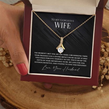 To My Gorgeous Wife - Whispers of Forever Necklace Gift Set