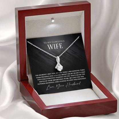 To My Gorgeous Wife - Whispers of Forever Necklace Gift Set