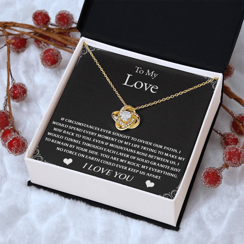 To My Love - Forever Love - Inseparable Bonds Necklace Gift Set