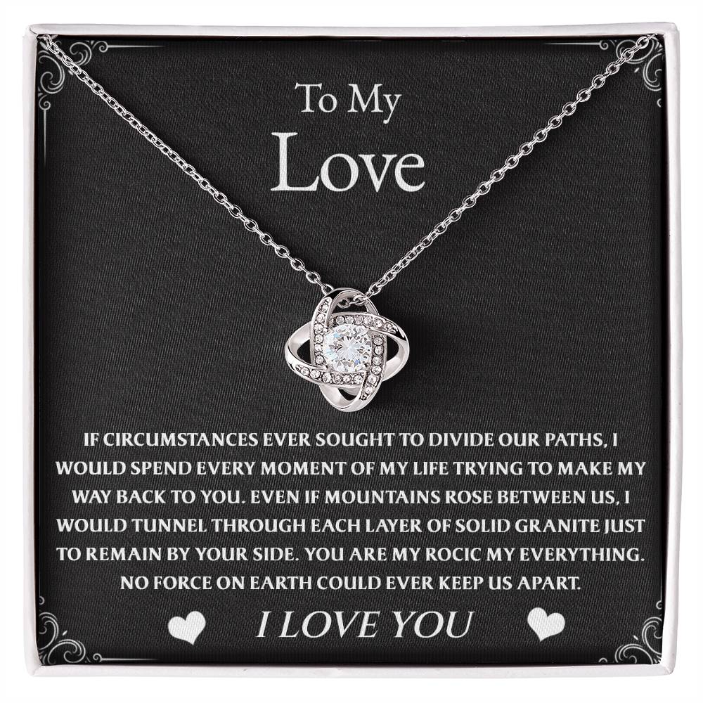 To My Love - Forever Love - Inseparable Bonds Necklace Gift Set