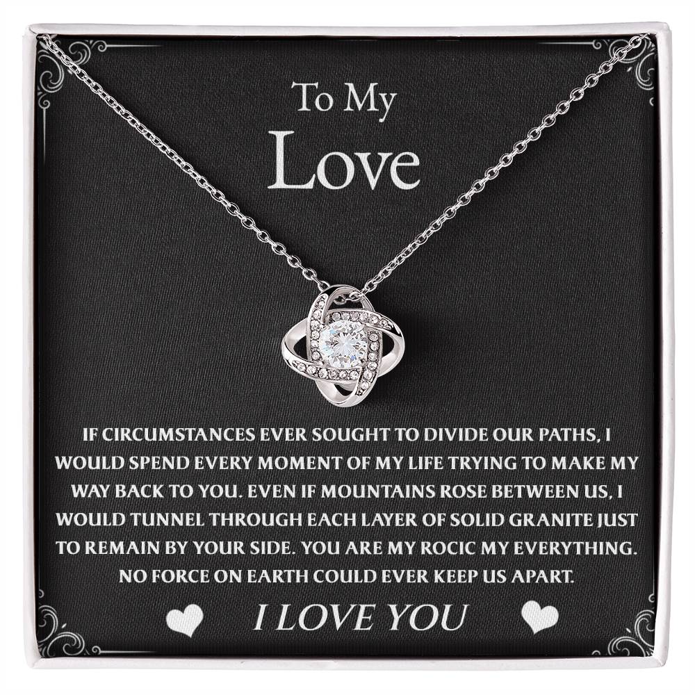 Elegant necklace titled “Forever Love – Inseparable Bonds.” A touching expression of deep affection and unity, perfect for showing your special someone how inseparable your hearts truly are.

