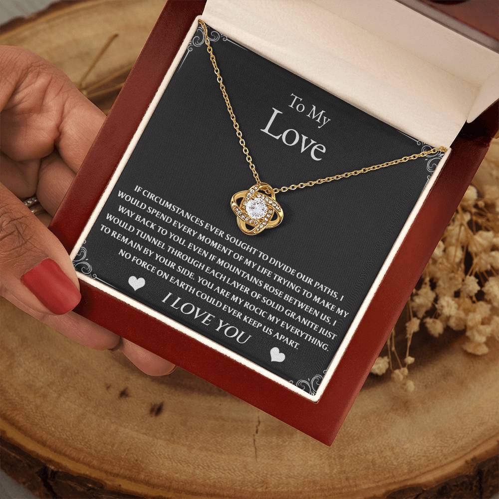 To My Love - Forever Love - Inseparable Bonds Necklace Gift Set