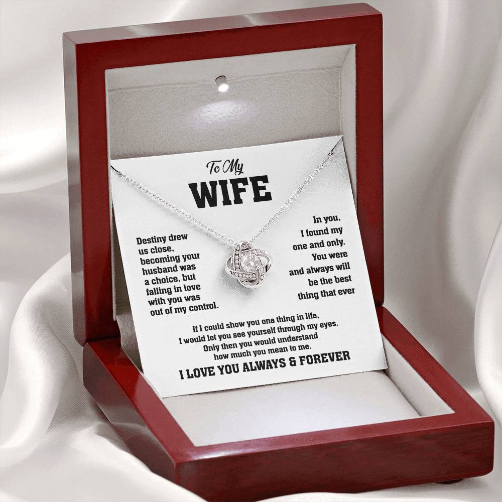 This beautiful token for your wife says it all: “I Love You Always & Forever.” A heartfelt reminder of your endless love and admiration.
