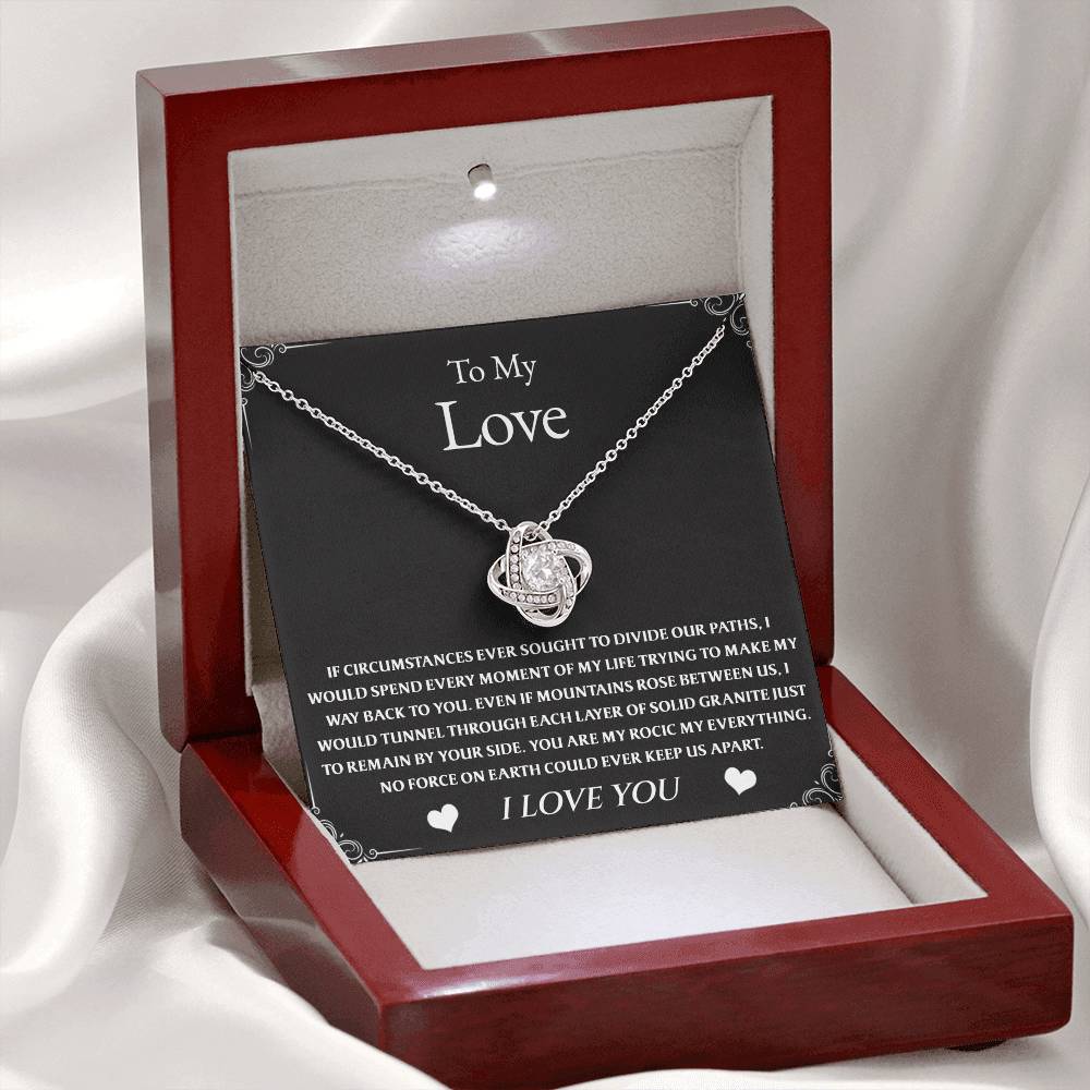 To My Love - Forever Love - Inseparable Bonds Necklace Gift Set