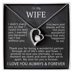 To My Wife – My Forever Love Necklace Gift Set