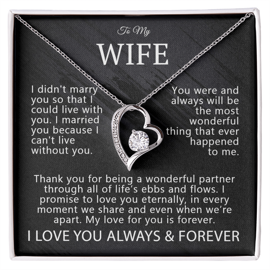 To My Wife – My Forever Love Necklace Gift Set