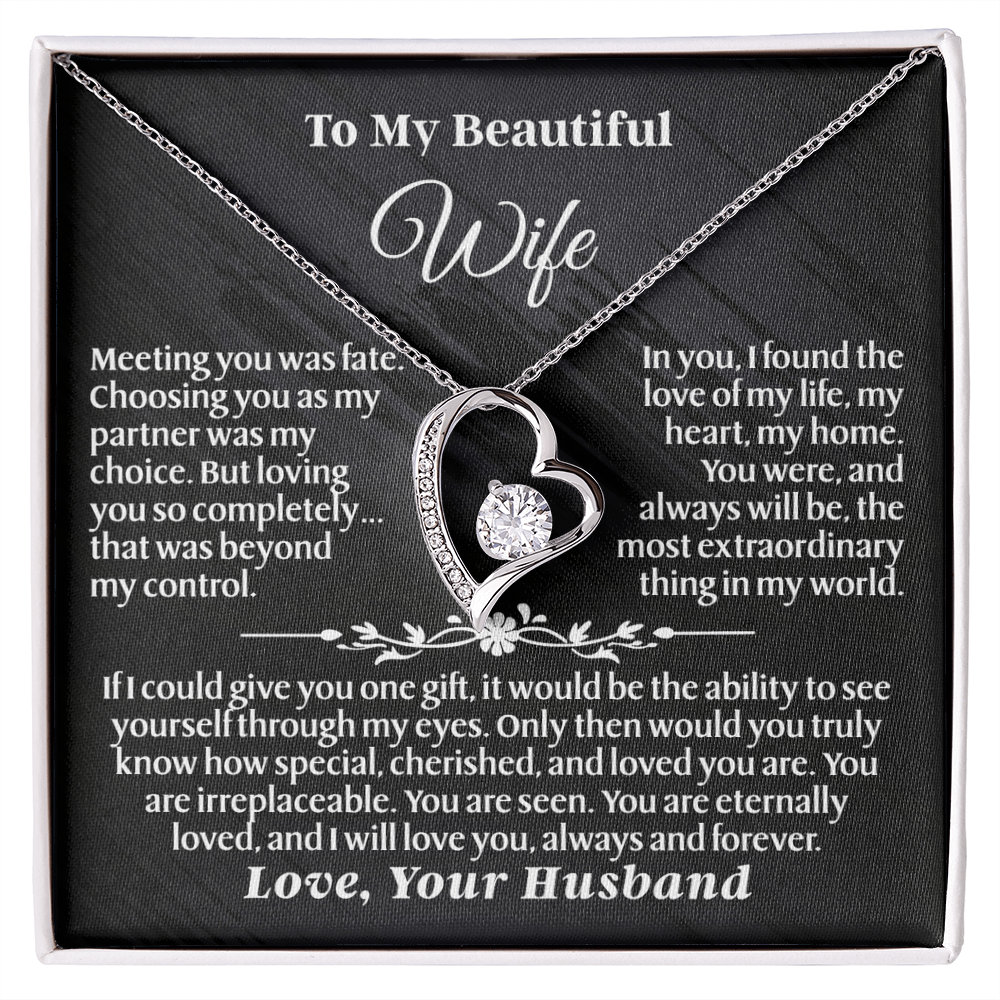 To My Wife – Forever Love Necklace Gift Set – She Opens the Box… and Feels Forever Loved