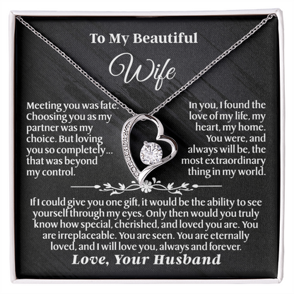 To My Wife – Forever Love Necklace Gift Set – She Opens the Box… and Feels Forever Loved