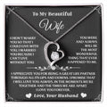 Celebrate your love story with this elegant Forever Love necklace, the perfect way to show your wife she's still your one and only.