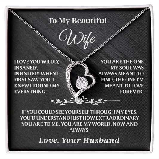 To My Wife - Forever Love Necklace Gift Set - AA38