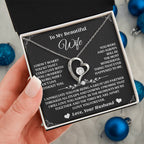 A heartwarming necklace for your wife that speaks louder than words, symbolizing a forever kind of love and affection.