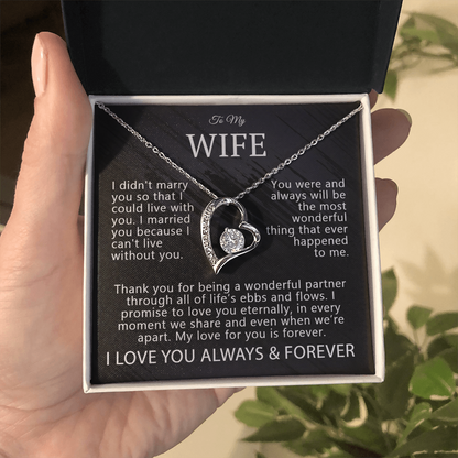 To My Wife – My Forever Love Necklace Gift Set