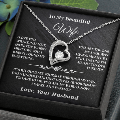 To My Wife - Forever Love Necklace Gift Set - AA40