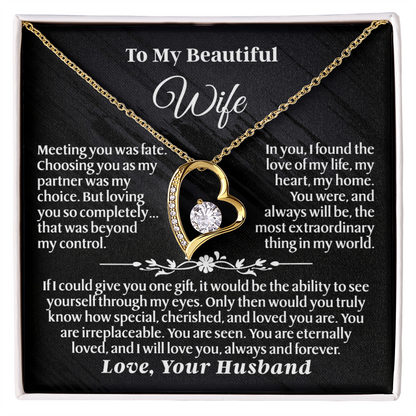 To My Wife – Forever Love Necklace Gift Set – She Opens the Box… and Feels Forever Loved
