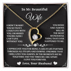 Let your wife feel special with this dazzling heart pendant—crafted to celebrate the lasting bond you share together.